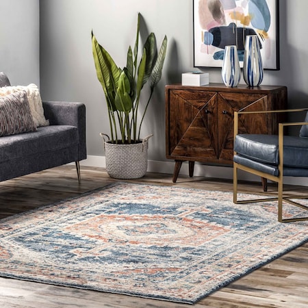 Nuloom Harley Faded Medallion Area Rug 8ft x 10ft KKDL06A-8010